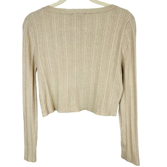 House of Harlow 1960 Crop Wool Cashmere Blend Sweater Sz Large - Picture 3 of 8